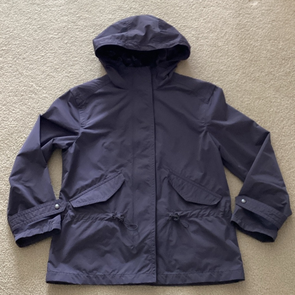 Coach Blue Hooded Rain Jacket